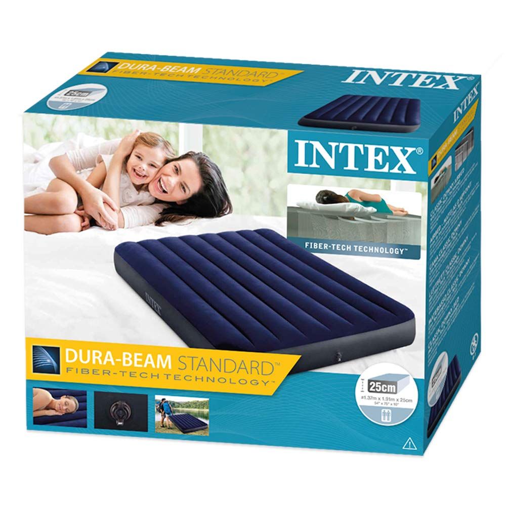 Надувной матрас intex classic downy airbed 64757