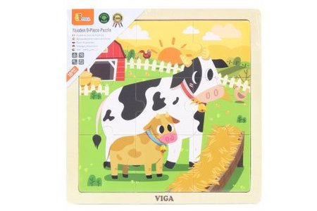 Viga Devn puzzle 9 dlk - kraviky