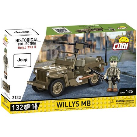 Cobi 3133 II WW Willys MB, 1:35, 132 k, 1 f