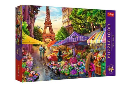 Puzzle Premium Plus - ajov as: Kvtinov trh, Pa 1000 dlk