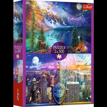 Trefl Puzzle 2x500 - Vlet po Americe