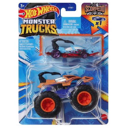 Mattel Hot Wheels Monster Trucks 1:64 s anglikem Scorpedo