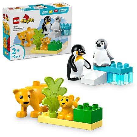 LEGO DUPLO 10442 Rodinky divokch zvat: Tuci a lvi