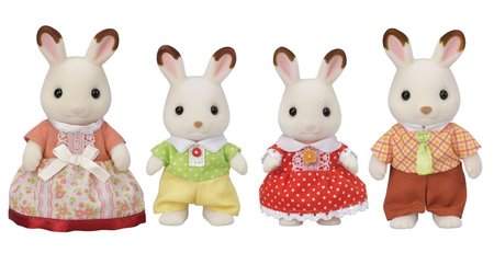 Sylvanian Families Rodina &quot;chocolate&quot; krlk nov