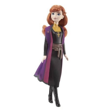 Mattel Frozen Anna v erno-oranovch atech HLW50