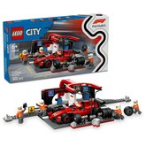 LEGO City 60443 Zastvka v boxech F1 a personl s vozem Ferrari