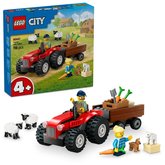 LEGO City 60461 erven traktor s pvsem a ovcemi